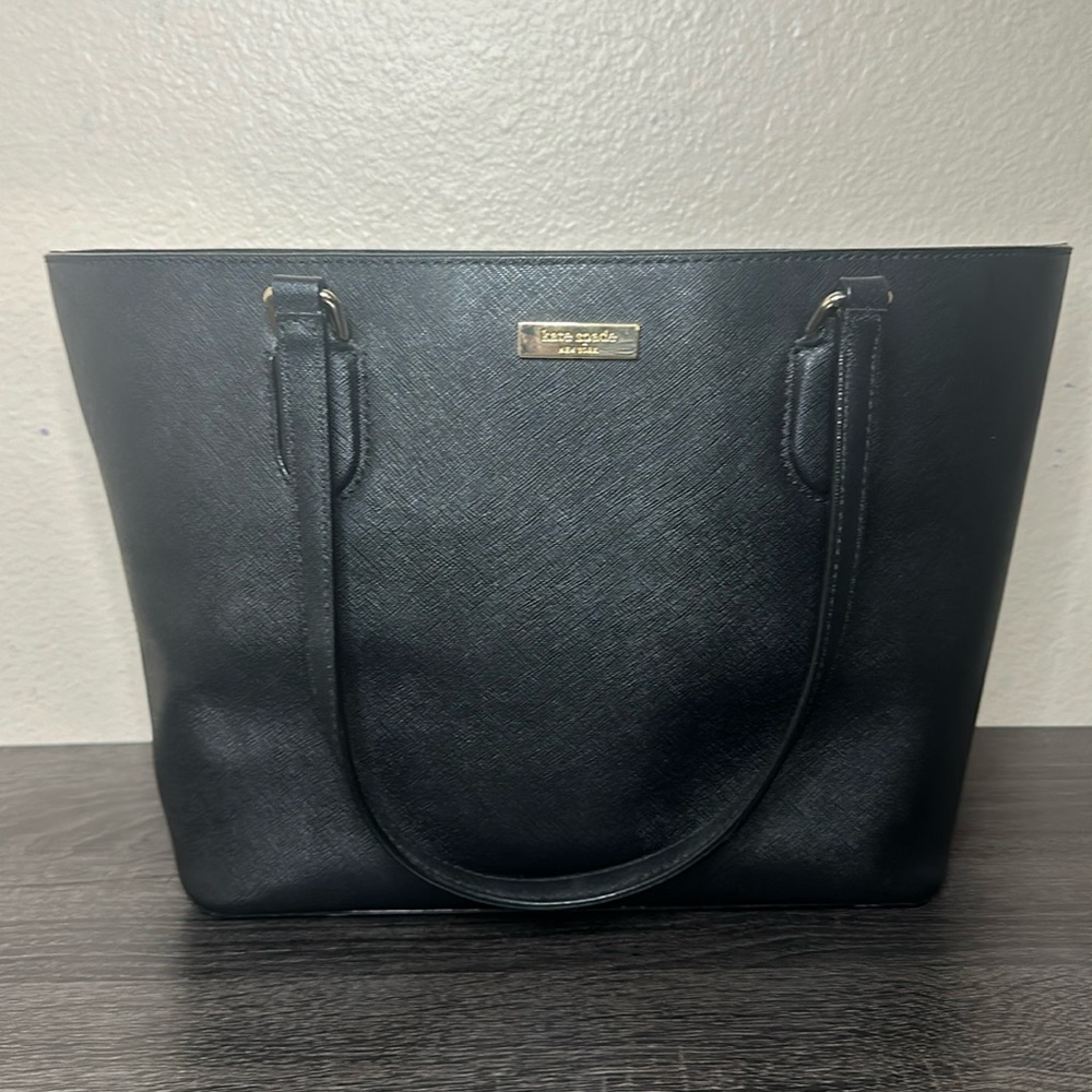 Kate Spade Classic Black Leather Tote